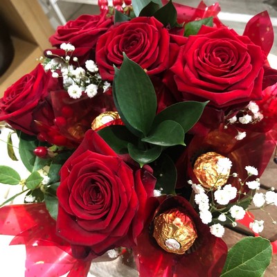 Sumptuous Red Chocolate Bouquet