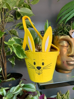 Easter bunny bulb basket