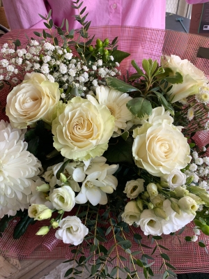 Florist choice whites bouquet