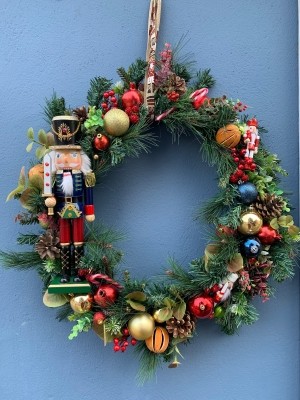 Large Nutcracker Wreath