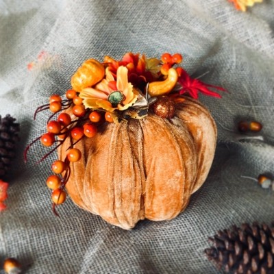 Luxury Velvet Pumpkins