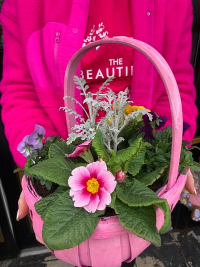 Pink planter