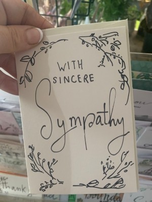 Sympathy card