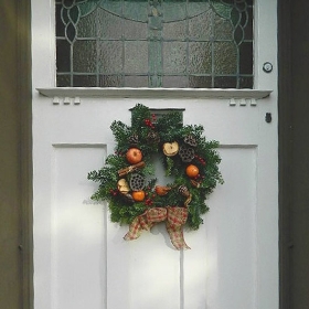 Fresh Fruit Christmas Wreath