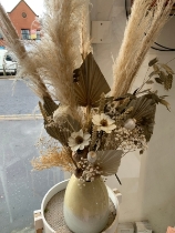 All neutrals vased dried arrangement