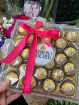 Ferrero Rocher chocolates gift wrapped