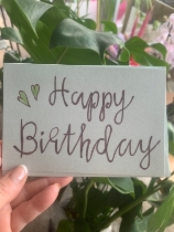 Happy birthday card hand made in store