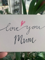 I love you mum card