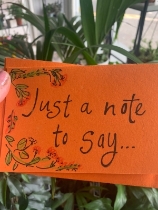 Just a little note card