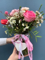 Love you Mum Vased Bouquet