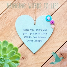 Paperdove Prayer heart