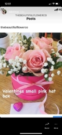 Pink Roses Hat Box