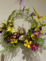 Spring time bunny wreath