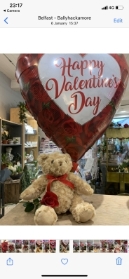 Teddy Rose and Balloon bundle